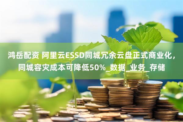 鸿岳配资 阿里云ESSD同城冗余云盘正式商业化，同城容灾成本可降低50%_数据_业务_存储